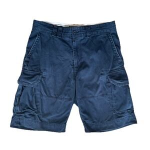 Vintage Polo Ralph Lauren Cargo Shorts Mens 36 Navy Blue Heavyweight Classic